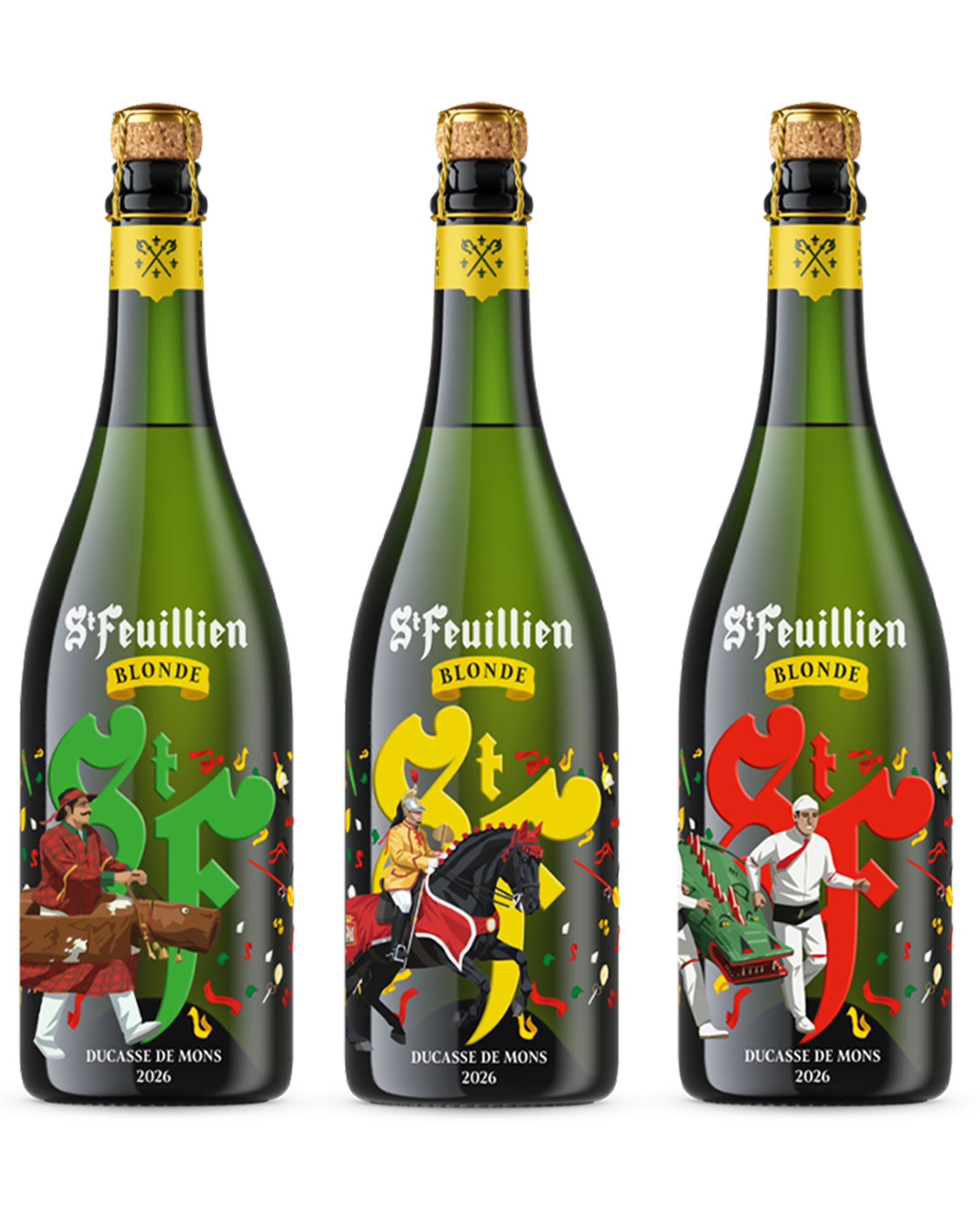 St-Feuillien Blonde 6 x 75cl - Edition spéciale Ducasse de Mons 2026