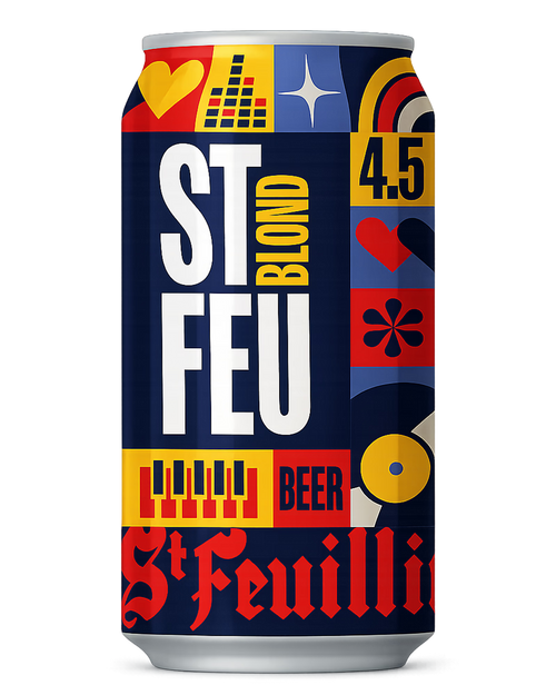 ST-FEU Blond – 16 canettes 33 cl (carton 4×4)