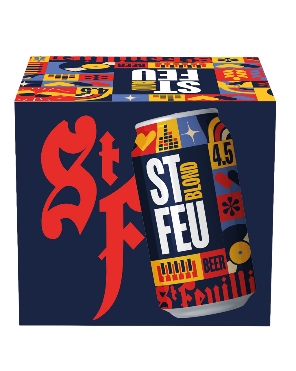 ST-FEU Blond – 16 canettes 33 cl (carton 4×4)