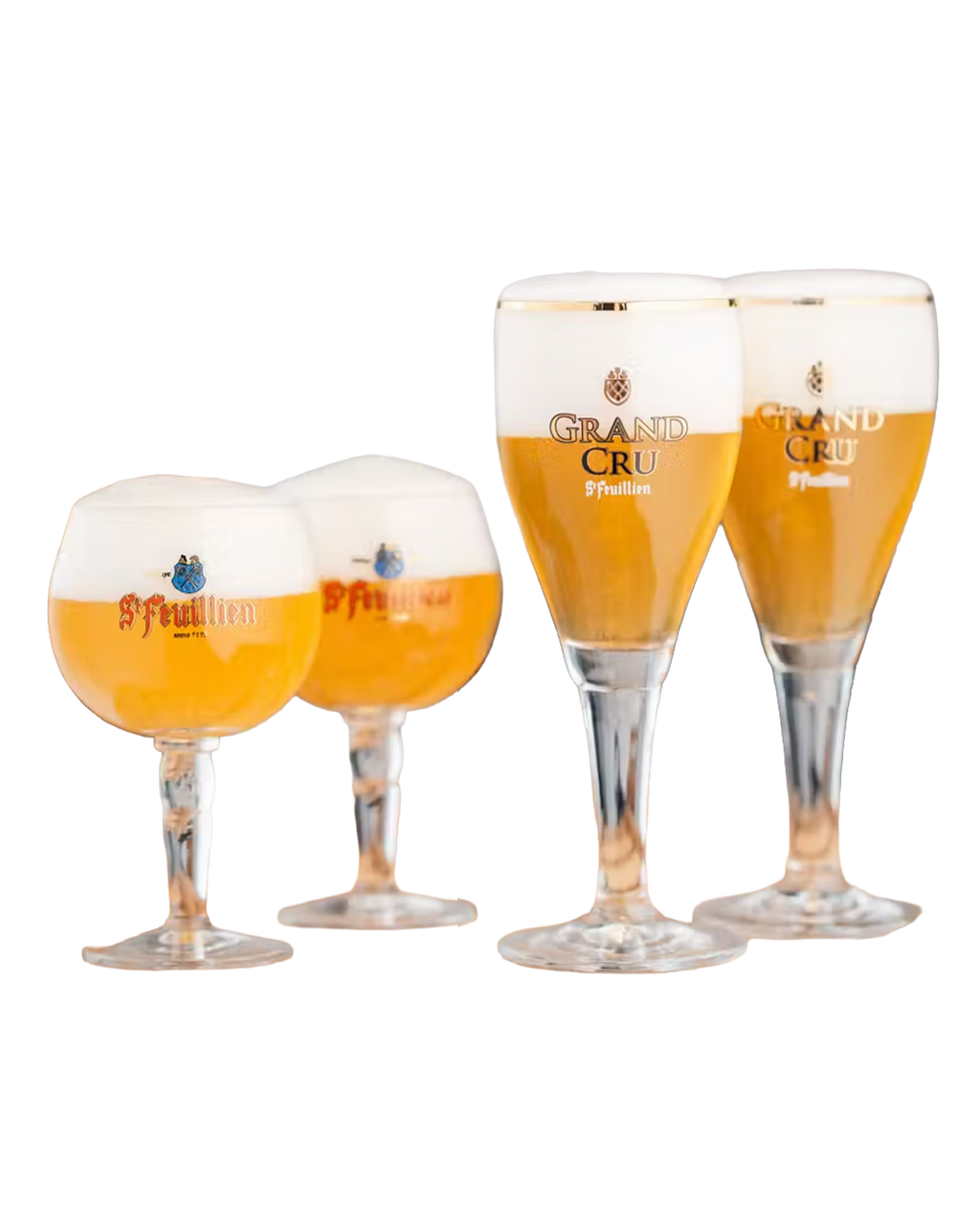 Verre de dégustation St-Feuillien 15cl x 2 + verre de dégustation St-Feuillien Grand Cru 16cl x 2