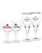 Verre de dégustation St-Feuillien 15cl x 2 + verre de dégustation St-Feuillien Grand Cru 16cl x 2